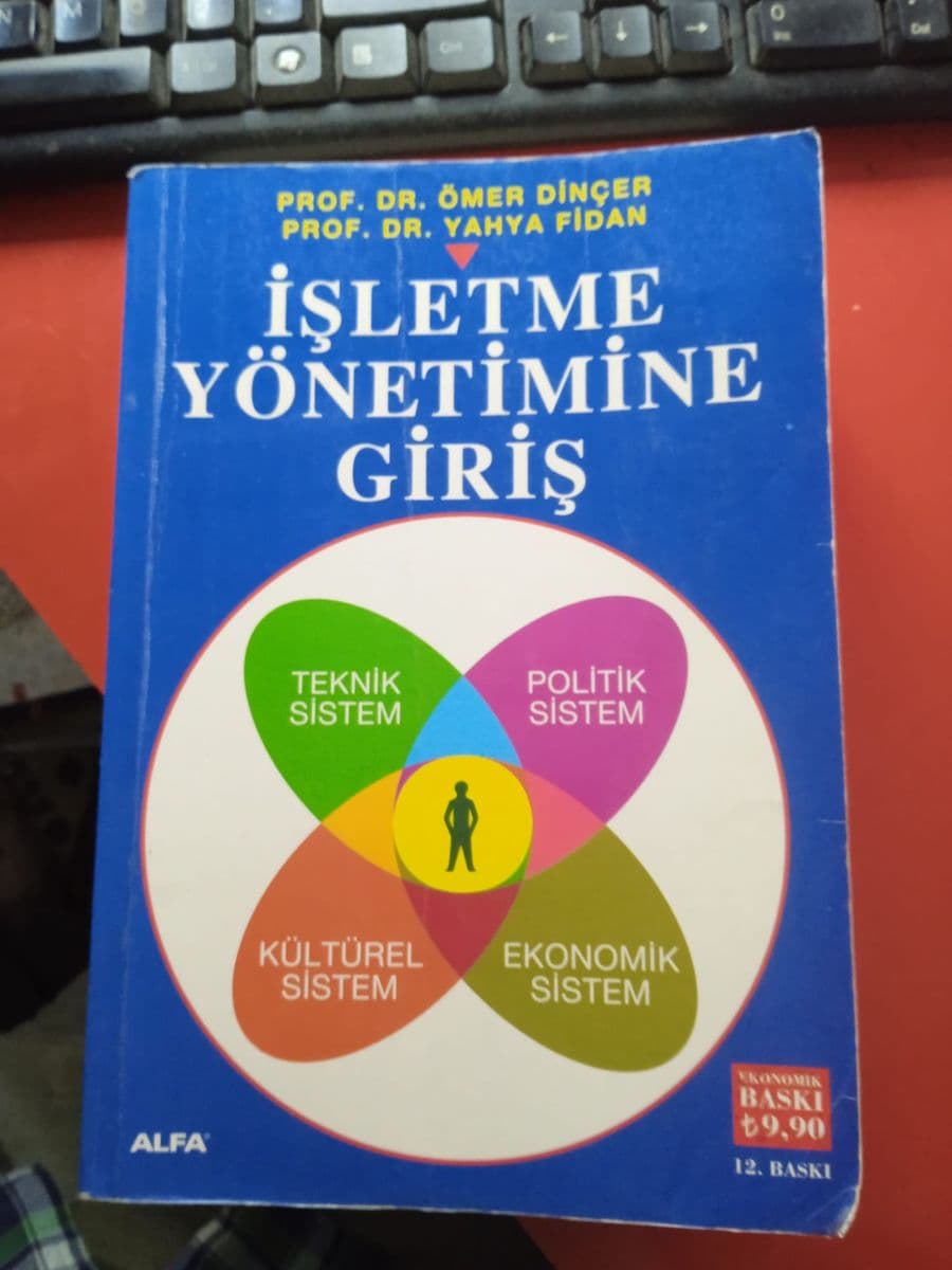 İşletme yönetimine giriş - Ömer Dinçer, Yahya Fidan ikinci el kitap