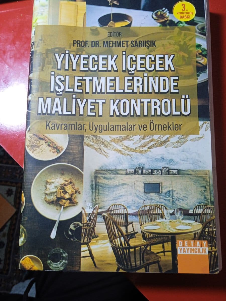 Yiyecek içecek işletmelerinde maliyet kontrolü - Mehmet Sarıışık ikinci el kitap