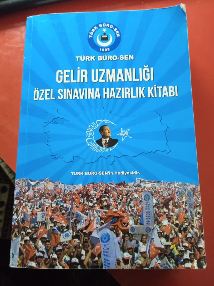 Gelir uzmanlığı özel sınavına hazırlık kitabı - TÜRK BÜRO SEN ikinci el kitap