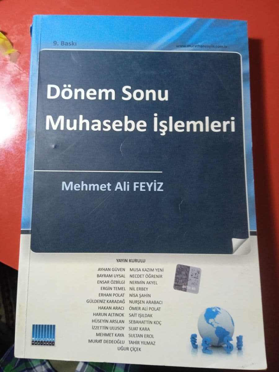 Dönem sonu muhasebe işlemleri - Mehmet Ali Feyiz ikinci el kitap