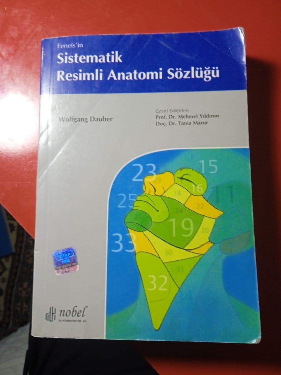 Feneis'in sistematik resimli anatomi sözlüğü - Wolfgang Dauber ikinci el kitap