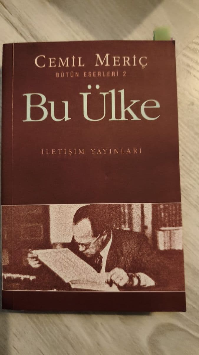 Bu ülke - Cemil Meriç ikinci el kitap