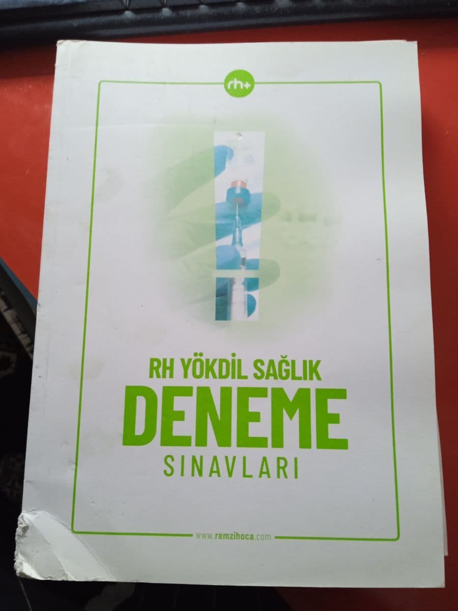 Rh yökdil sağlık deneme sınavları ikinci el kitap