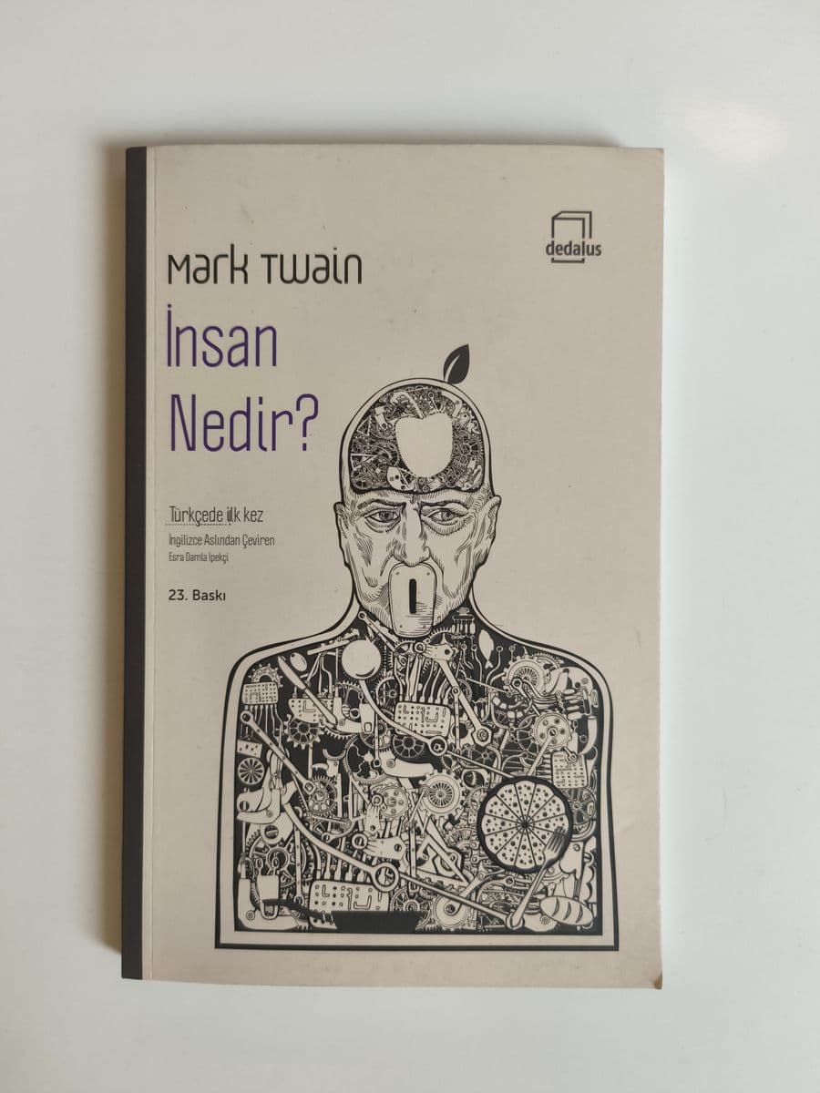 İNSAN NEDİR - MARK TWAIN ikinci el kitap
