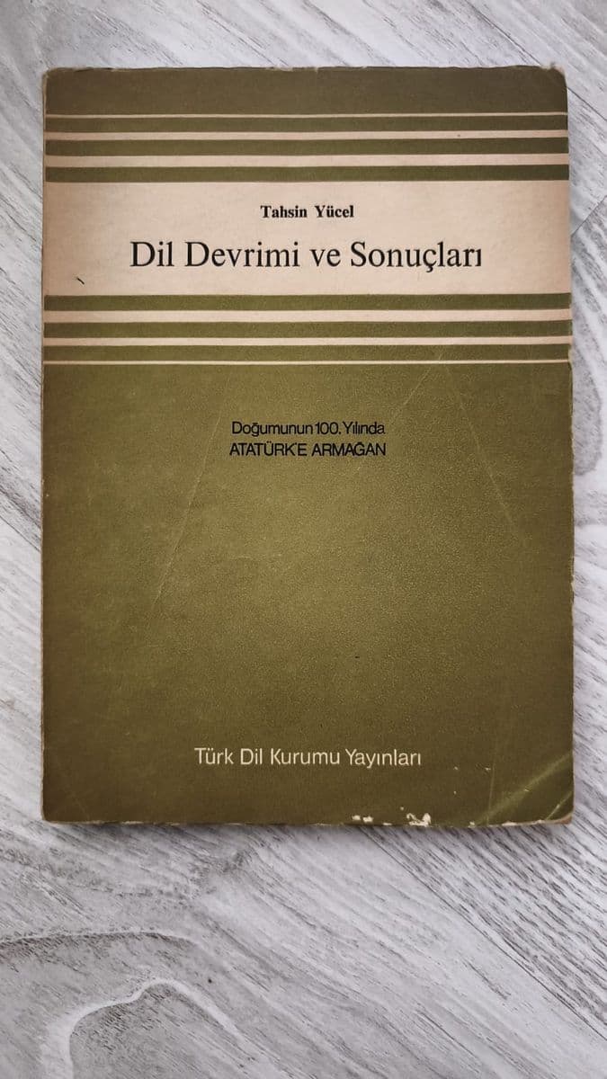 Dil Devrimi ve Sonuçları - Tahsin Yücel ikinci el kitap