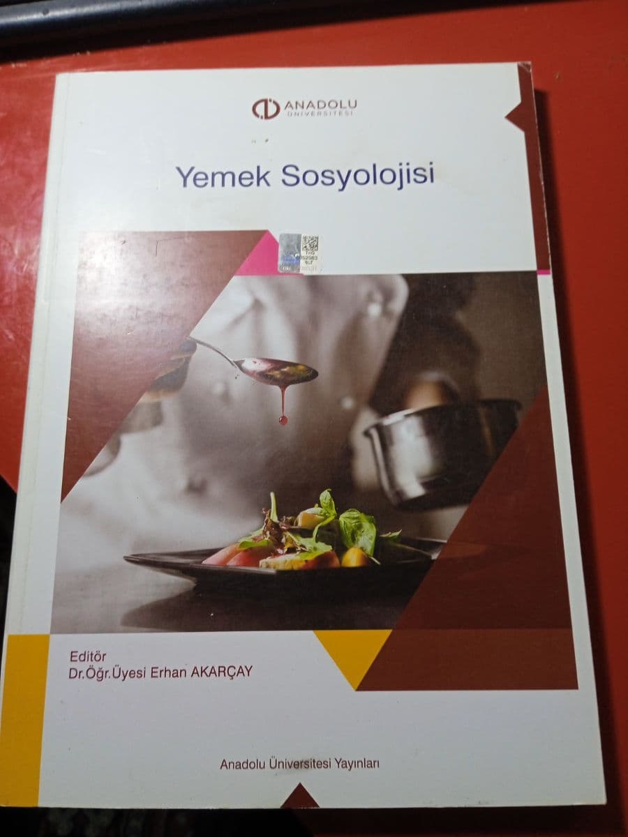 Yemek sosyolojisi - Erhan Akarçay ikinci el kitap