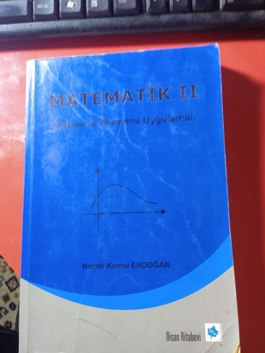 matematik 2 isşletme ve ekonomi uygulmalı - namık kemal erdoğan ikinci el kitap