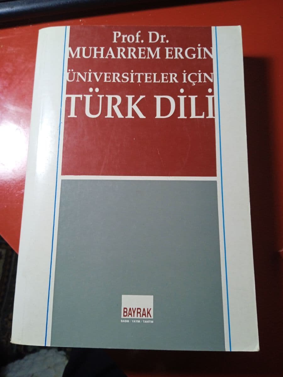 Üniversiteler için Türk dili - Muharrem Ergin ikinci el kitap
