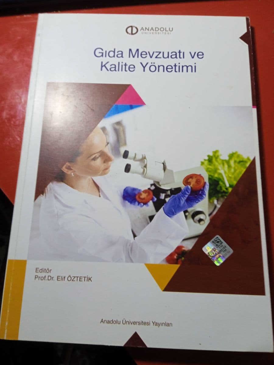 Gıda mevzuatı ve kalite yönetimi - Elif Öztetik ikinci el kitap