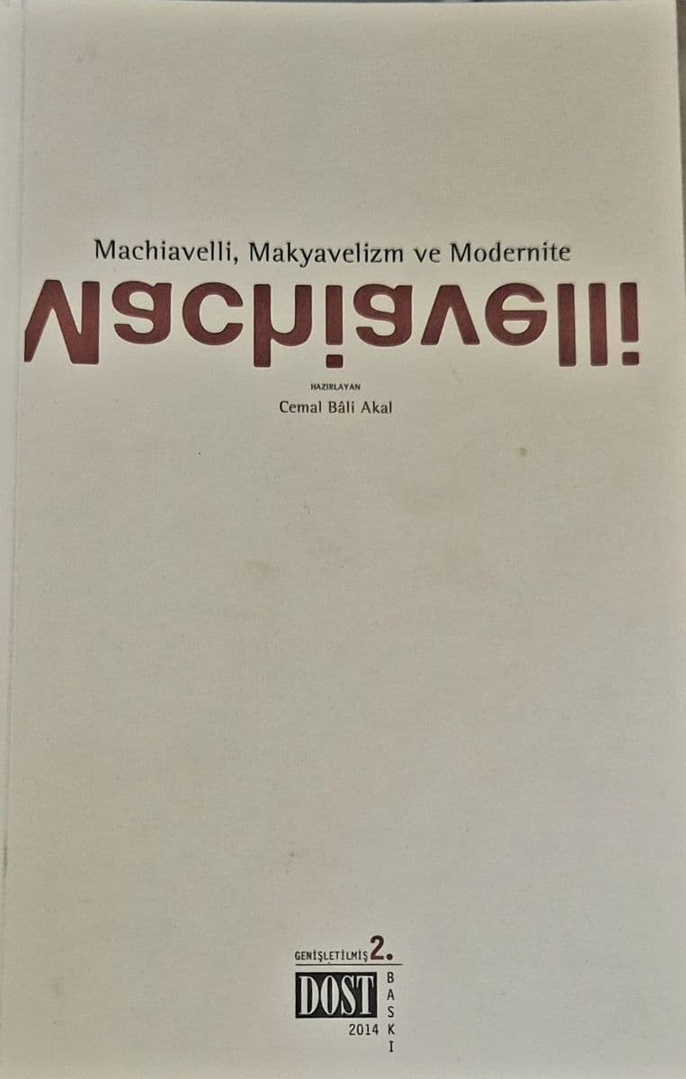 Machiavelli, Makyavelizm ve Modernite - Cemal Bali Akal ikinci el kitap