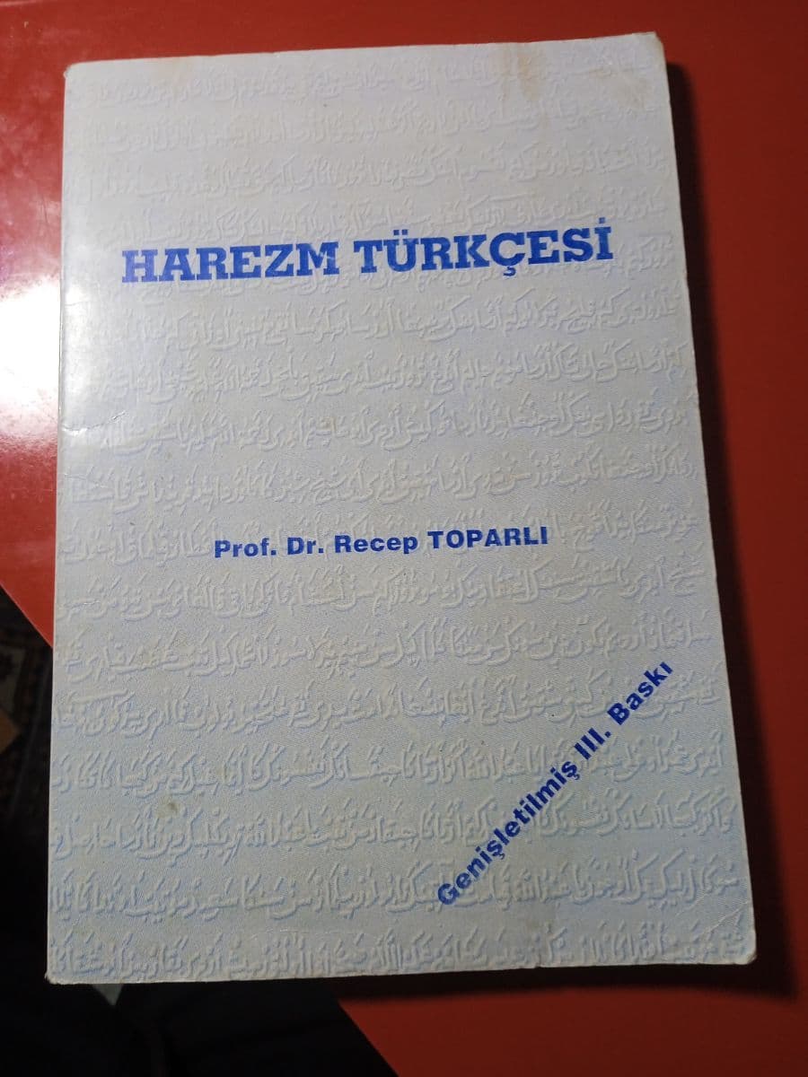 Harezm Türkçesi - Recep Toparlı ikinci el kitap