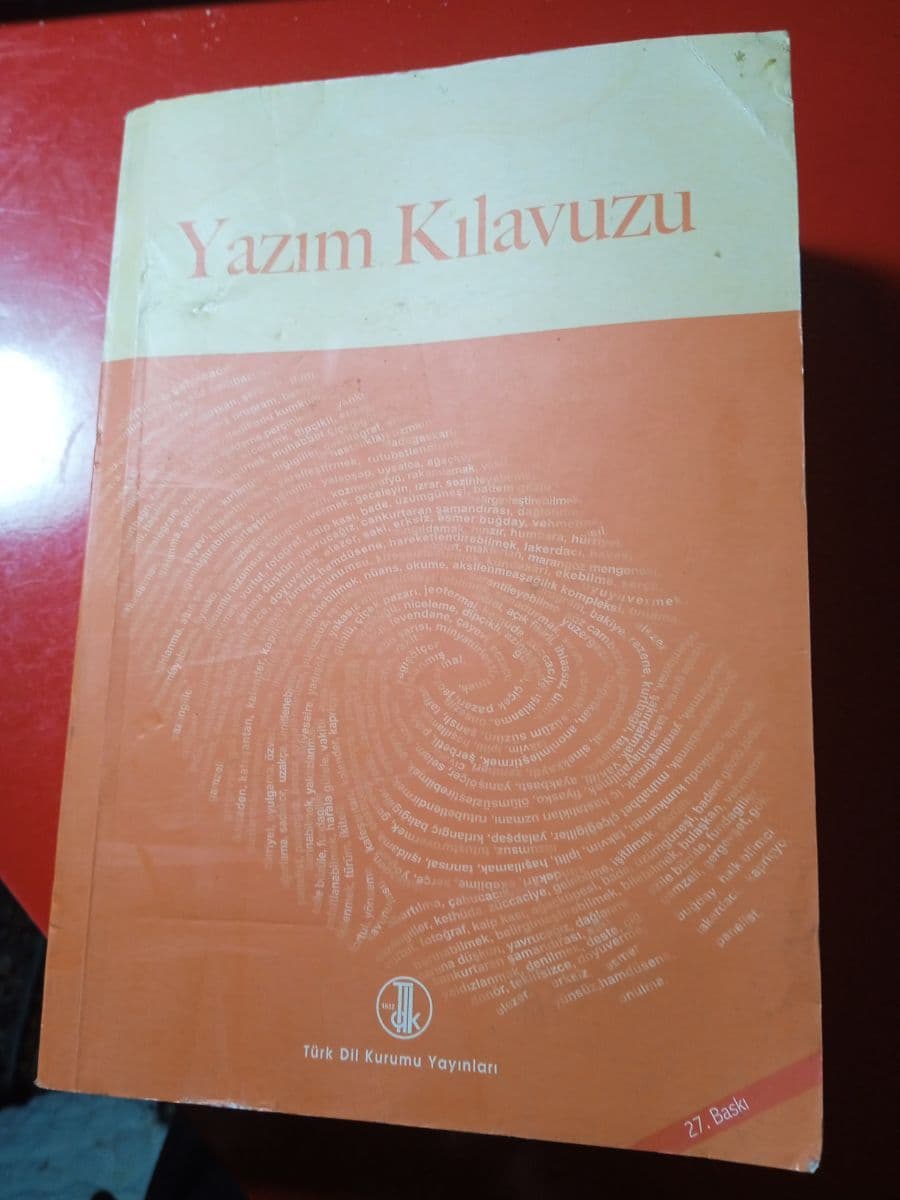 Yazım kılavuzu ikinci el kitap