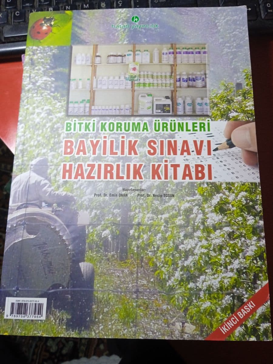 Bitki koruma ürünleri bayilik sınavı hazırlık kitabı - Emin Onan Necip Tosun ikinci el kitap