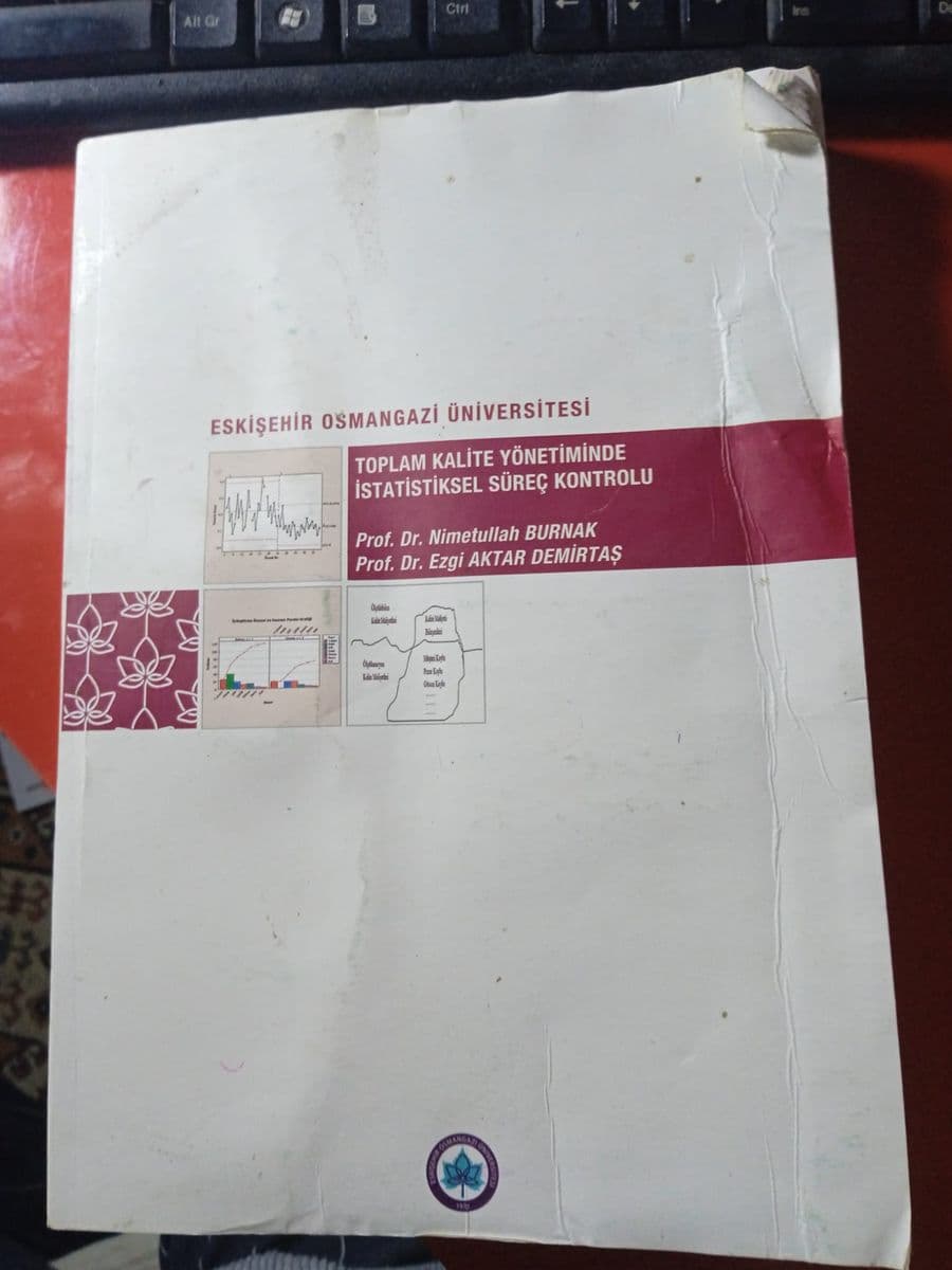 toplam kalite yönetiminde istatistiksel süreç kontrolu - nimetullah burnak ikinci el kitap