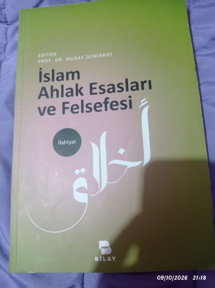 İslam ahlak esasları ve felsefesi - Murat demirkol ikinci el kitap
