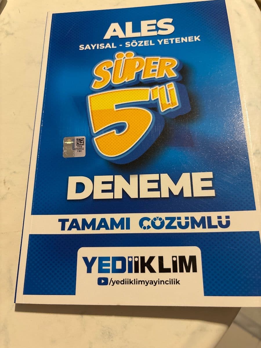 ALES 5’li deneme ikinci el kitap