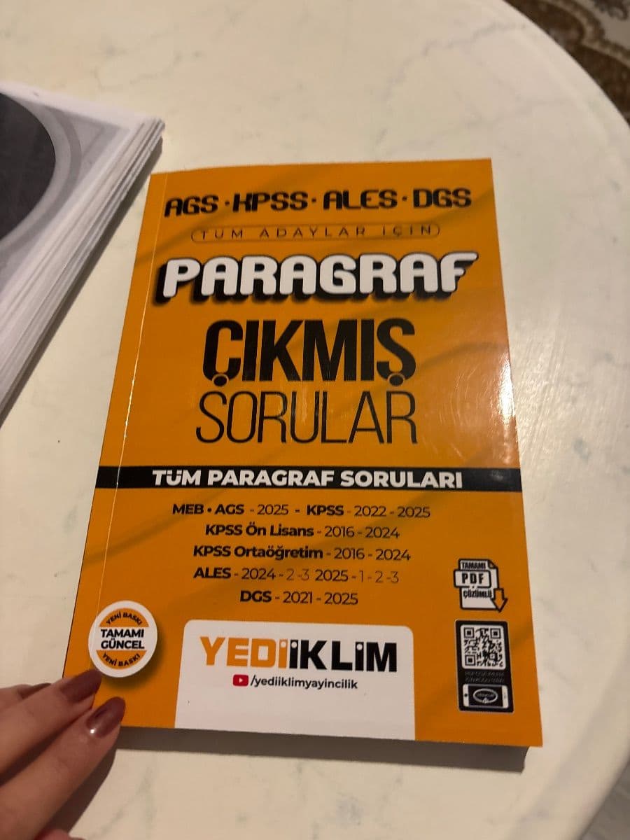 Paragraf Çıkmış Sorular ikinci el kitap