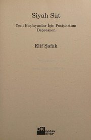 Siyah süt - Elif Şafak ikinci el kitap